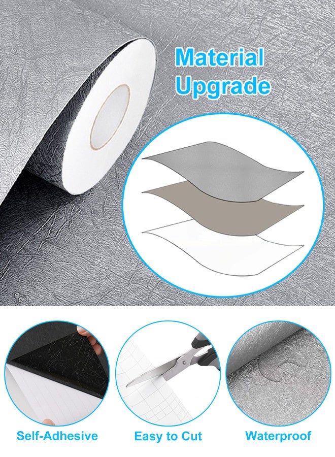 نوايوو ورق جدران ذاتي اللصق، قابل للإزالة، 40 سم × 650 سم، مقاوم للماء، ورق حريري، ديكور منزلي، فينيل، مناسب لأسطح العمل والأثاث، ديكور جدران أسطح العمل (بيج) - Image 4